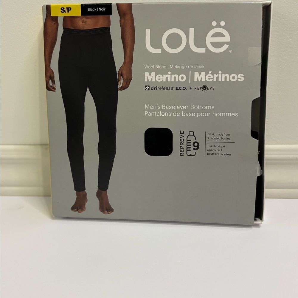 Men's Black Baselayer Bottoms